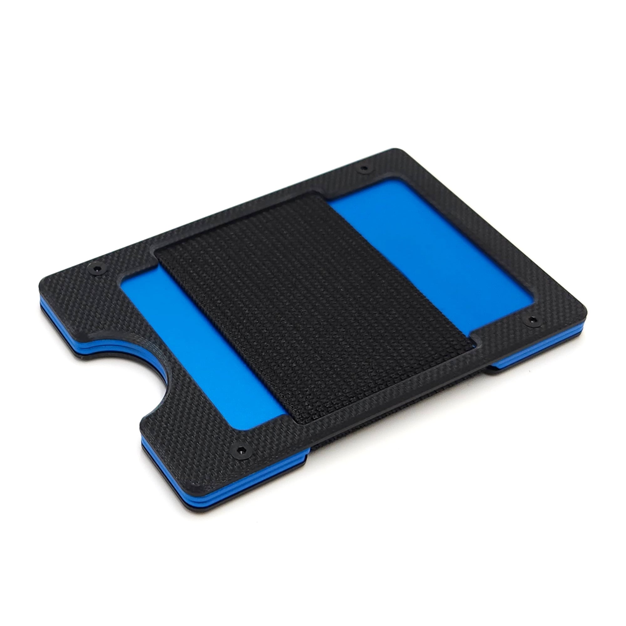 Arrow Wallet Textured Black G10 & Blue Anodized Aluminum – Westmade